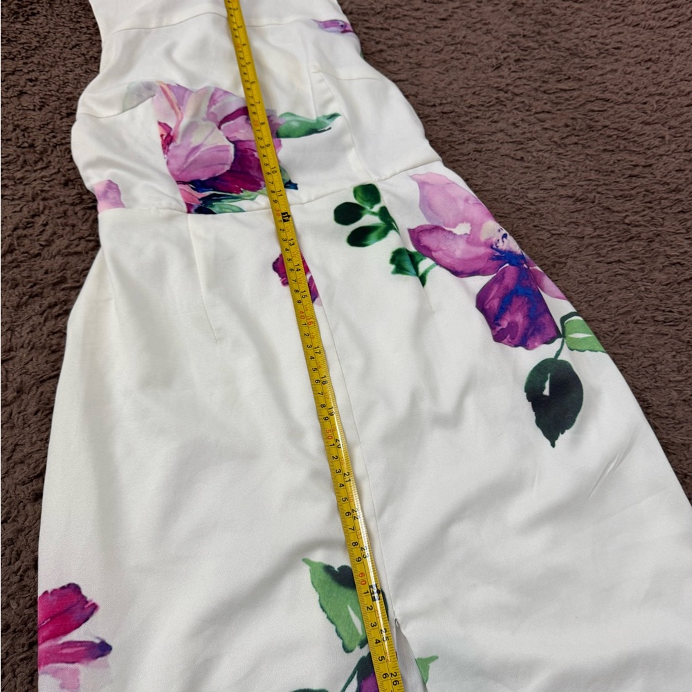 Revolve Toby Heart Ginger Enchanted Maxi Dress White Floral Open Back Size 8 - Picture 7 of 16